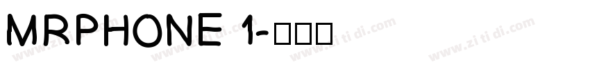 MRPHONE 1字体转换